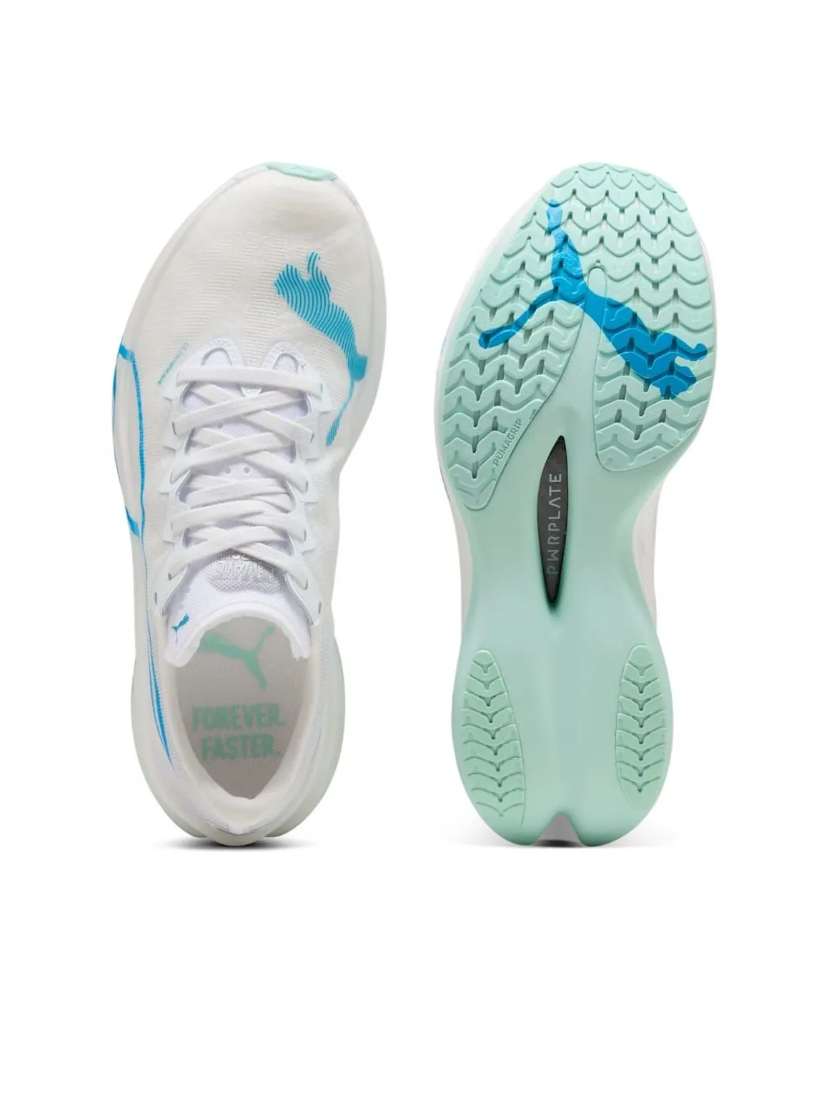 Кроссовки (WMNS) PUMA Deviate Nitro 3 'White Blue' — изображение 5 из 6, белый