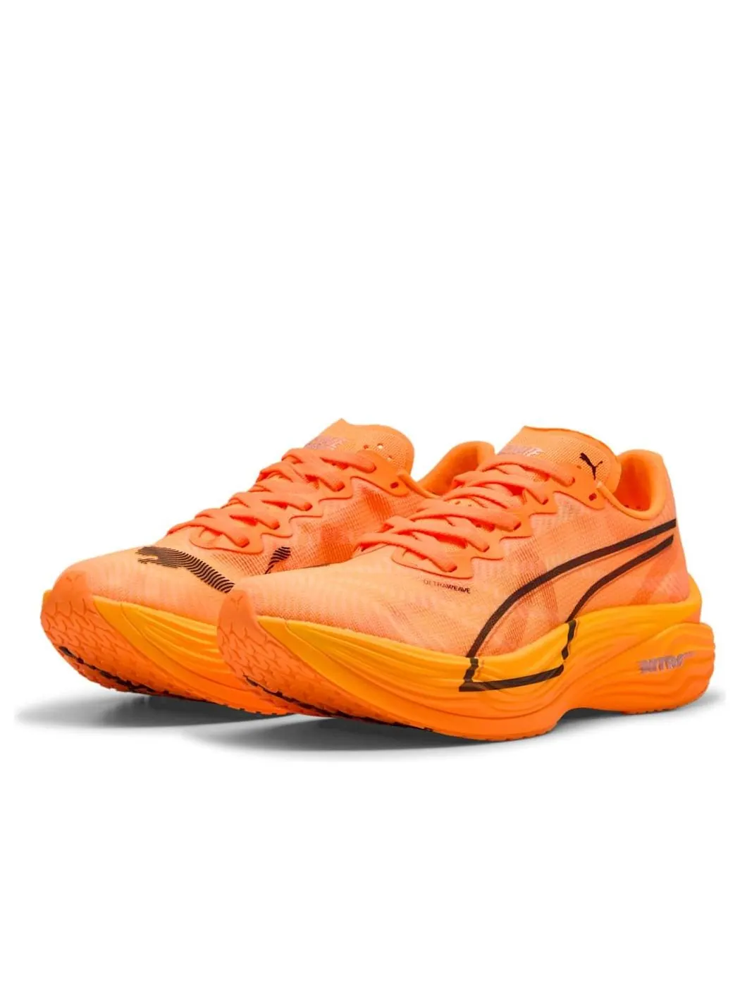 Кроссовки (WMNS) PUMA Deviate NITRO Elite 3 'Heat Fire PUMA Black' — изображение 2 из 6, оранжевый