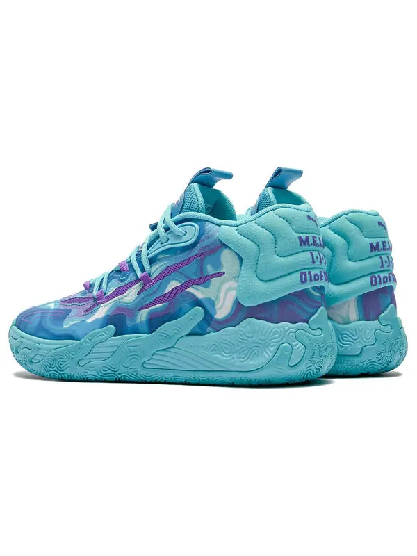 Кроссовки mb.03 clt 'buzz city' Puma — изображение 3 из 4, фиолетовый