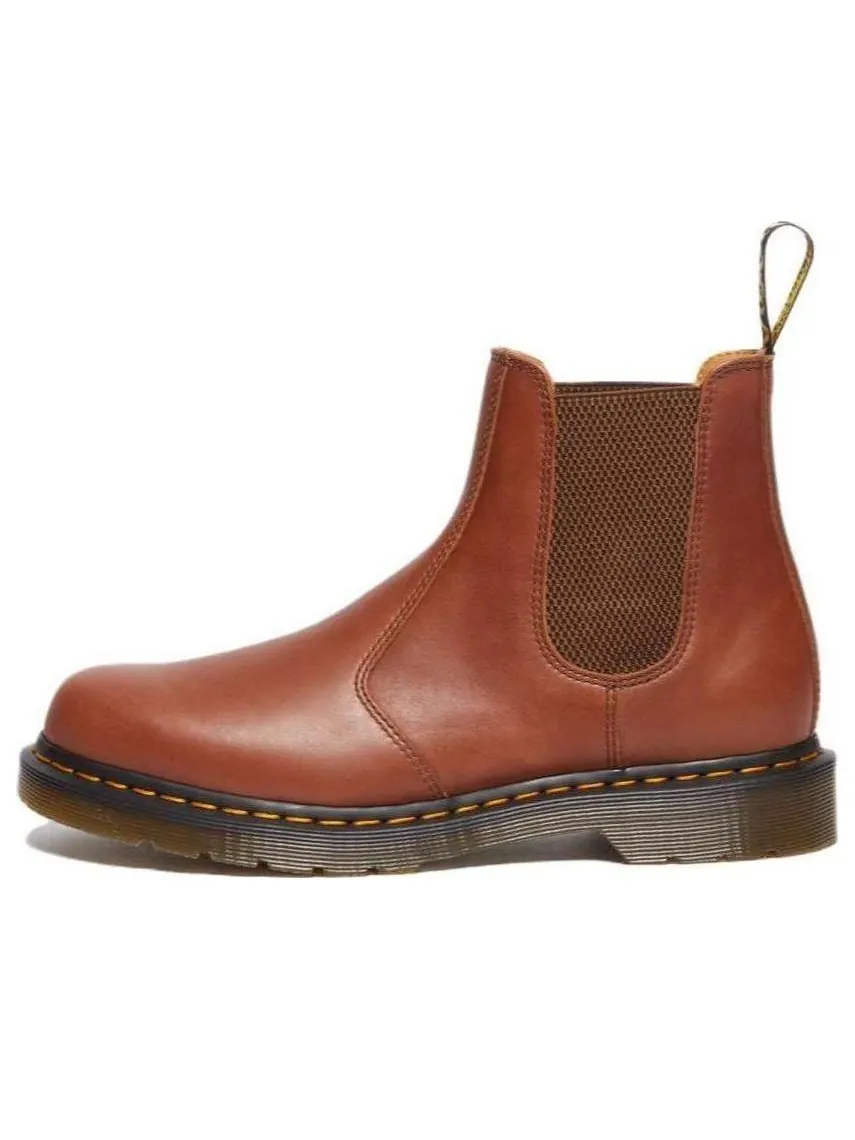Ботинки челси Dr.Martens 2976 Carrara кожаные — изображение 1 из 5, красно-коричневый