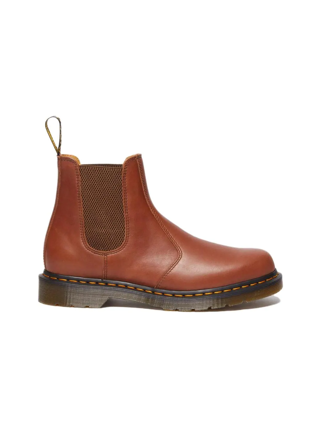 Ботинки челси Dr.Martens 2976 Carrara кожаные — изображение 2 из 5, красно-коричневый