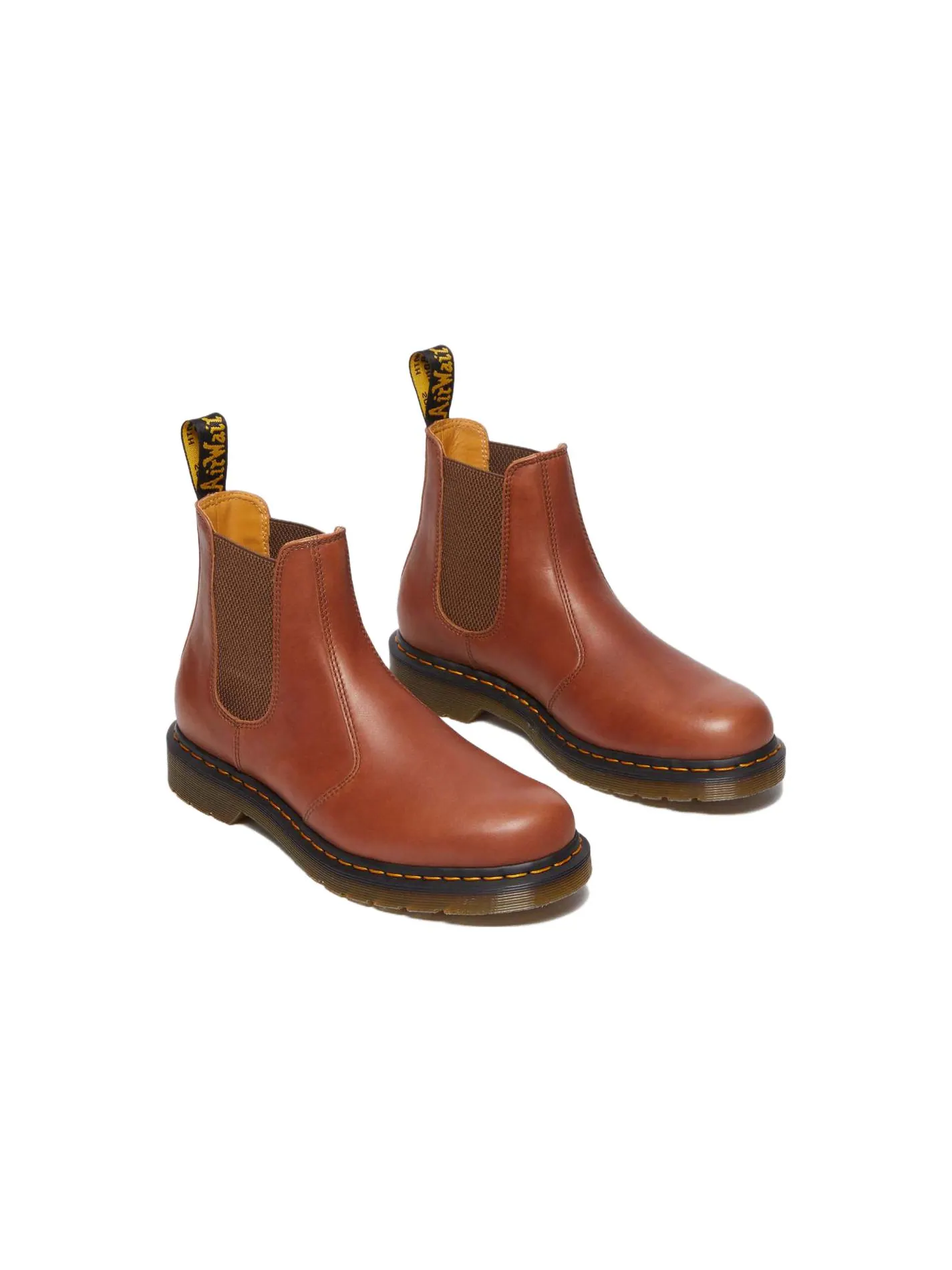 Ботинки челси Dr.Martens 2976 Carrara кожаные — изображение 3 из 5, красно-коричневый