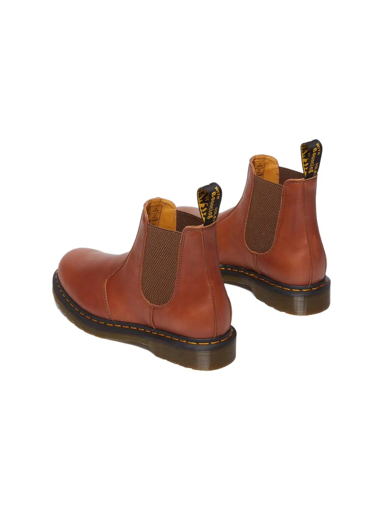 Ботинки челси Dr.Martens 2976 Carrara кожаные — изображение 4 из 5, красно-коричневый