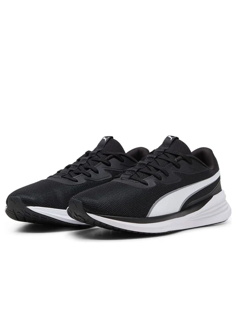 Кроссовки PUMA Night Runner V3 'Black White' — изображение 3 из 6, черный