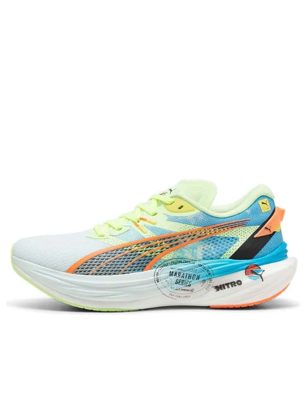 Кроссовки deviate nitro 3 'nitro blue fizzy apple' Puma — изображение 1 из 4, синий
