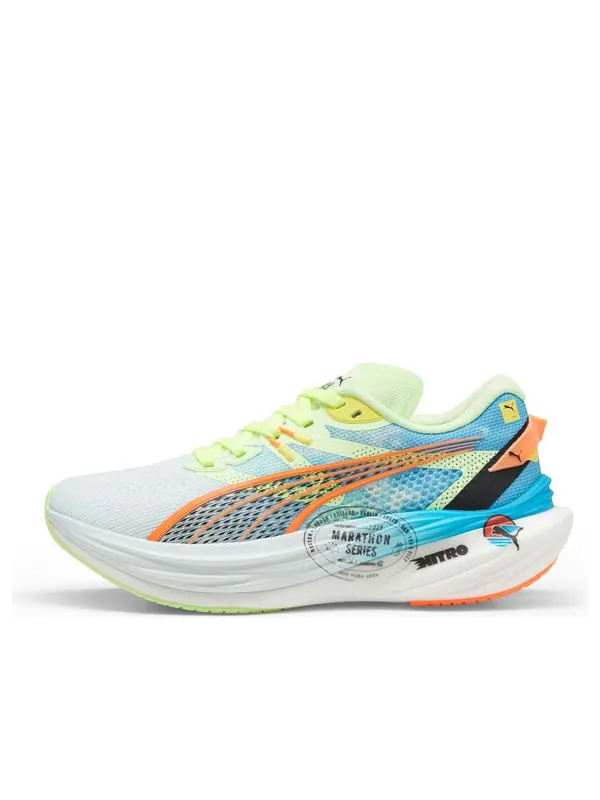 Кроссовки deviate nitro 3 'nitro blue fizzy apple' Puma — изображение 1 из 4, синий