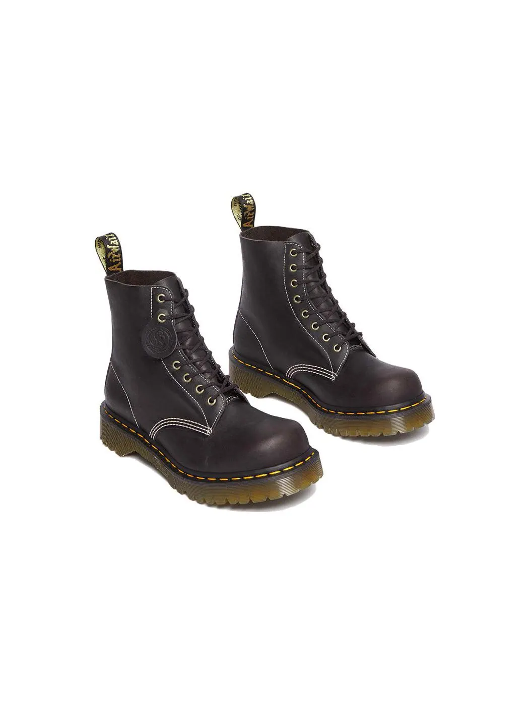 Ботинки Dr.Martens 1460 Pascal Phoenix кожаные — изображение 4 из 4, серый