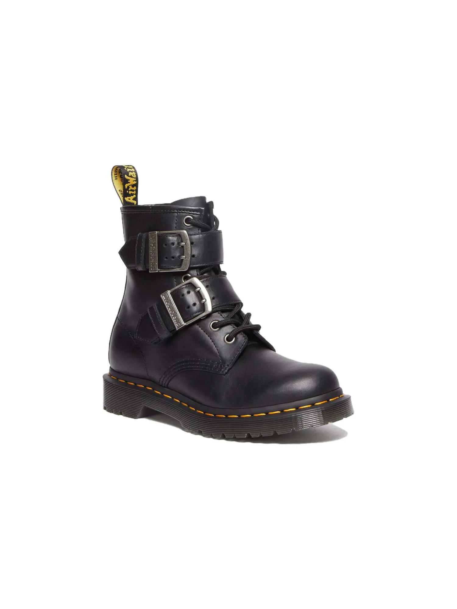 Ботинки Dr.Martens 1460 кожаные с ремешками — изображение 2 из 5, черный