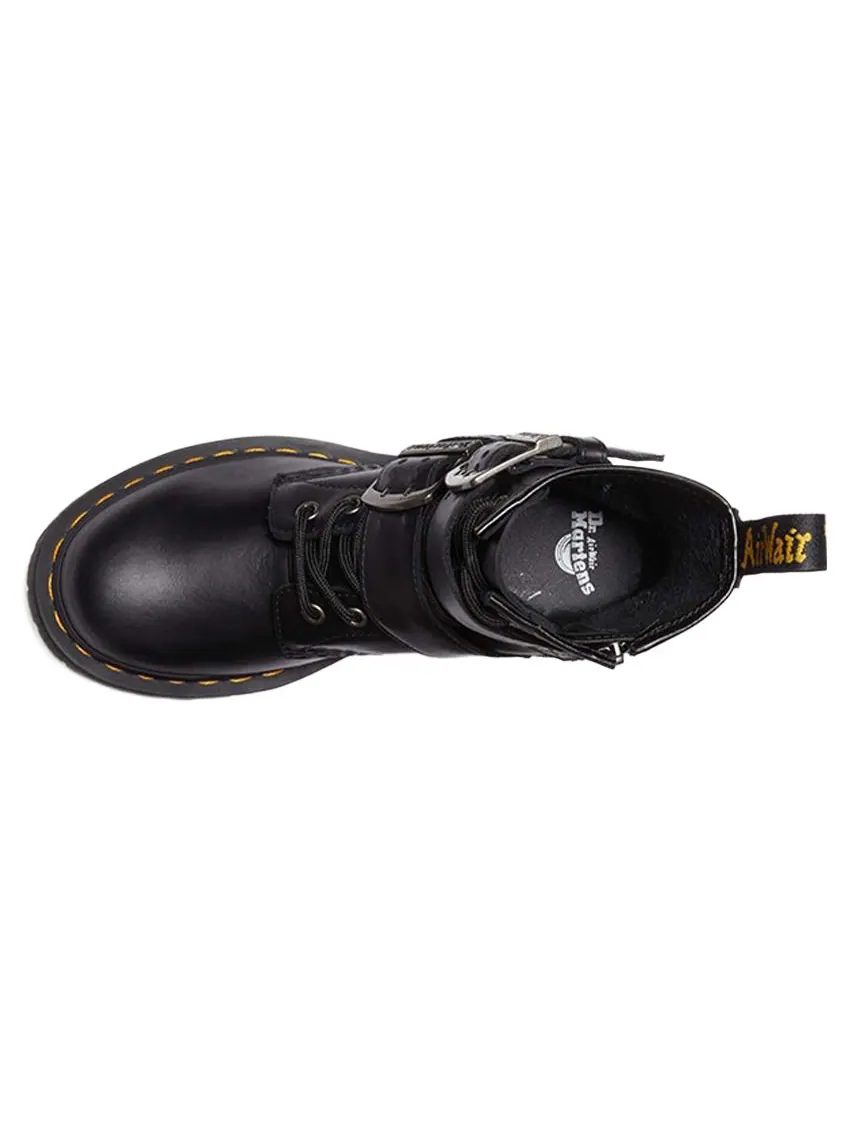 Ботинки Dr.Martens 1460 кожаные с ремешками — изображение 3 из 5, черный