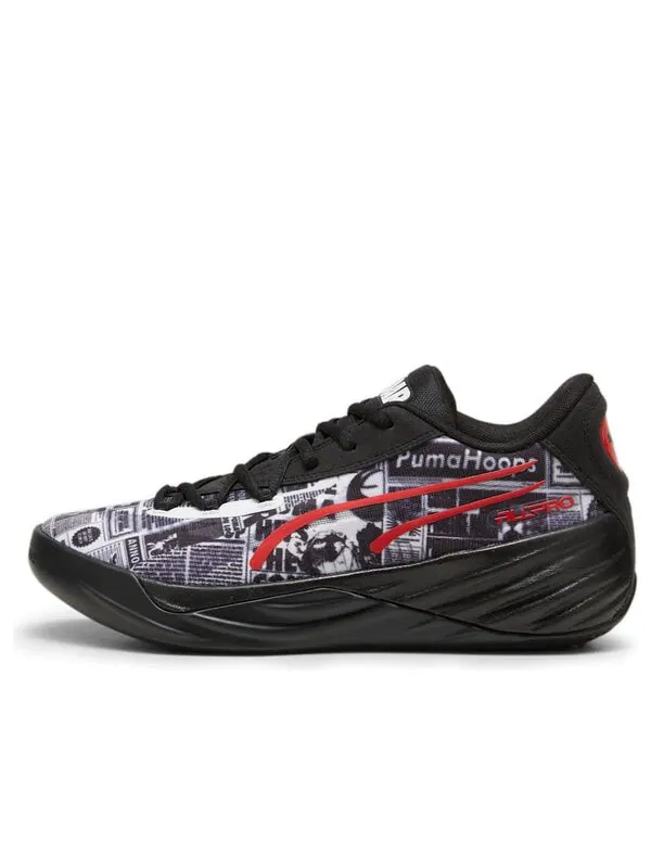 Кроссовки all-pro nitro 'media day' Puma — изображение 1 из 4, черный/белый/красный