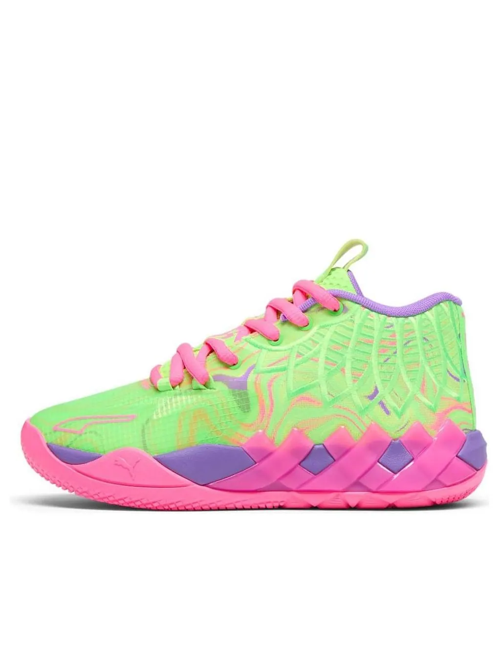 (GS) Puma LaMelo Ball MB.01 'Inverse Toxic' — изображение 1 из 6, фиолетовый/розовый