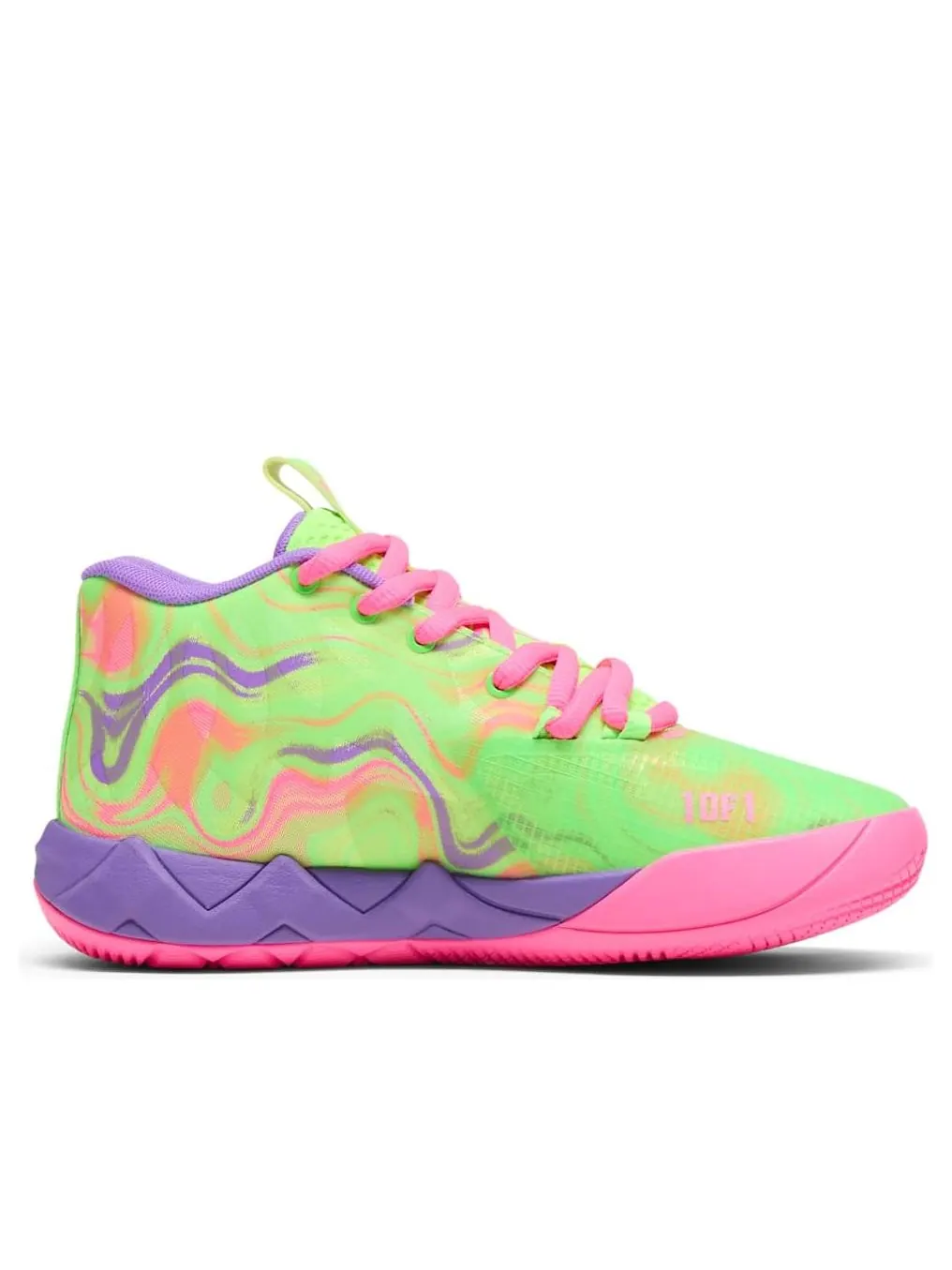 (GS) Puma LaMelo Ball MB.01 'Inverse Toxic' — изображение 2 из 6, фиолетовый/розовый