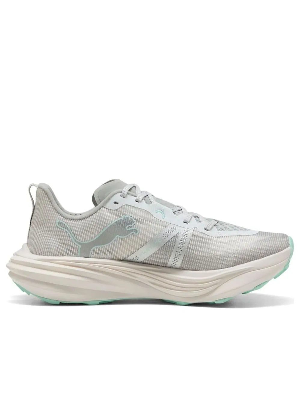 (WMNS) Puma Deviate Nitro Elite Trail 'Light Grey Mint Green' — изображение 2 из 6, светлый серый/зеленый
