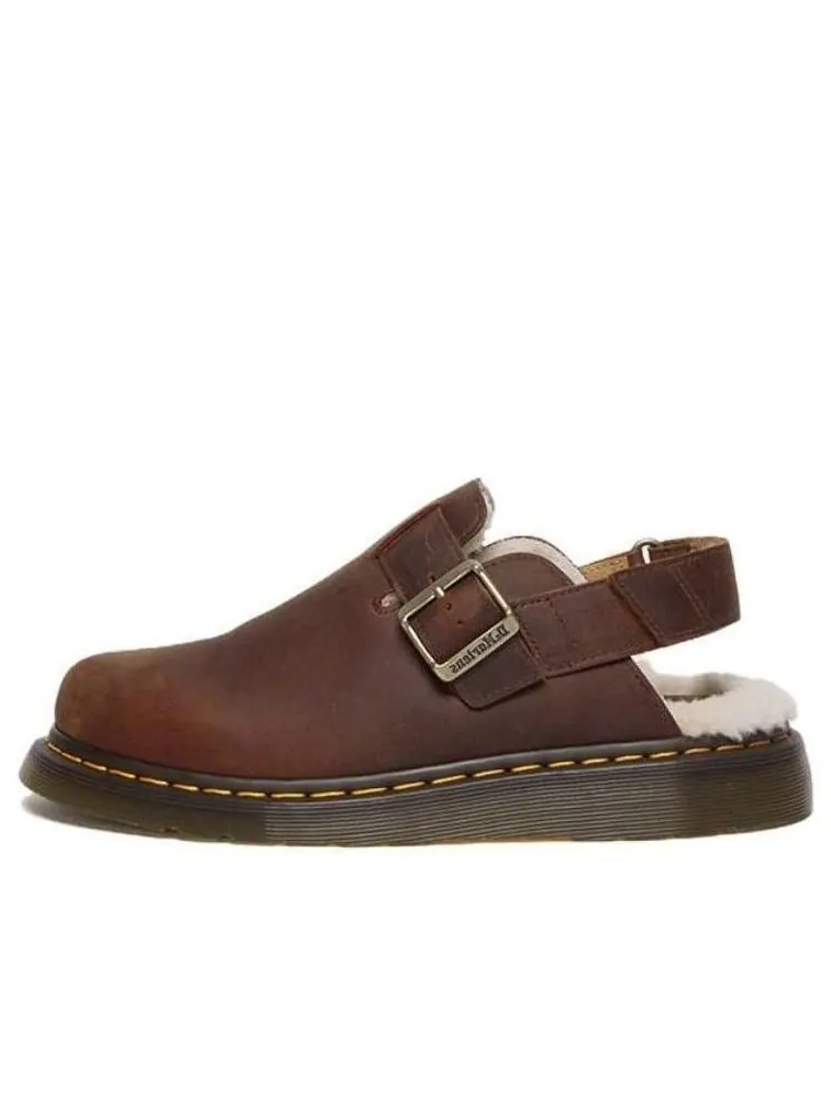 Тапочки Dr. Martens Jorge II Slingback Mules с подкладкой из искусственного меха