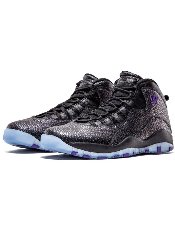 Кроссовки 10 ретро Air Jordan — изображение 2 из 4, черный/фиолетовый-черный