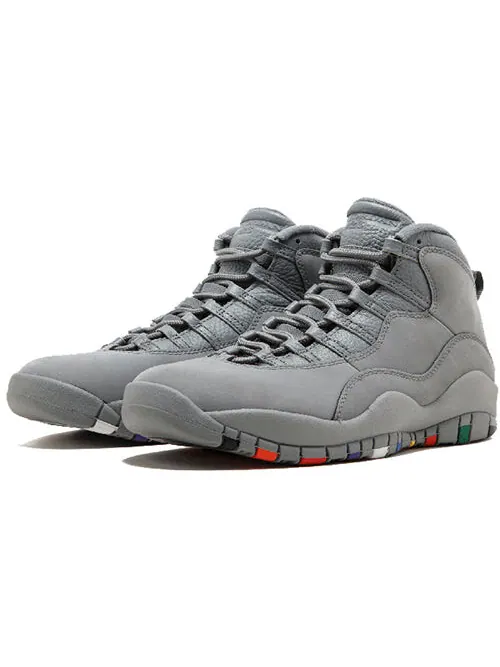 Кроссовки 10 ретро Air Jordan — изображение 3 из 4, серый