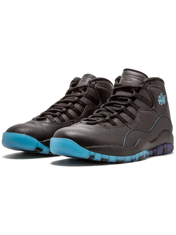 Кроссовки 10 ретро Air Jordan — изображение 2 из 4, черный/синий-фиолетовый