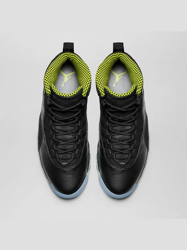 Кроссовки 10 ретро Air Jordan — изображение 4 из 4, черный/зеленый