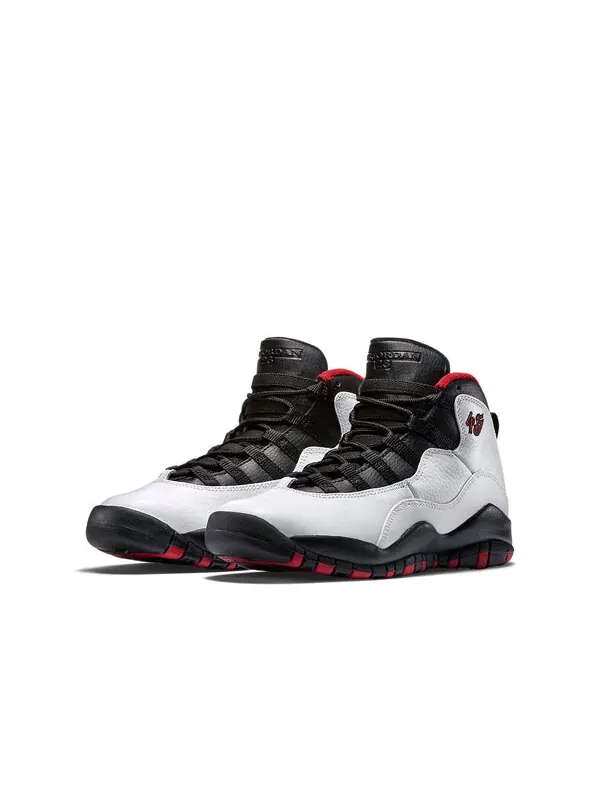 Кроссовки 10 ретро Air Jordan — изображение 3 из 4, белый/черный-красный