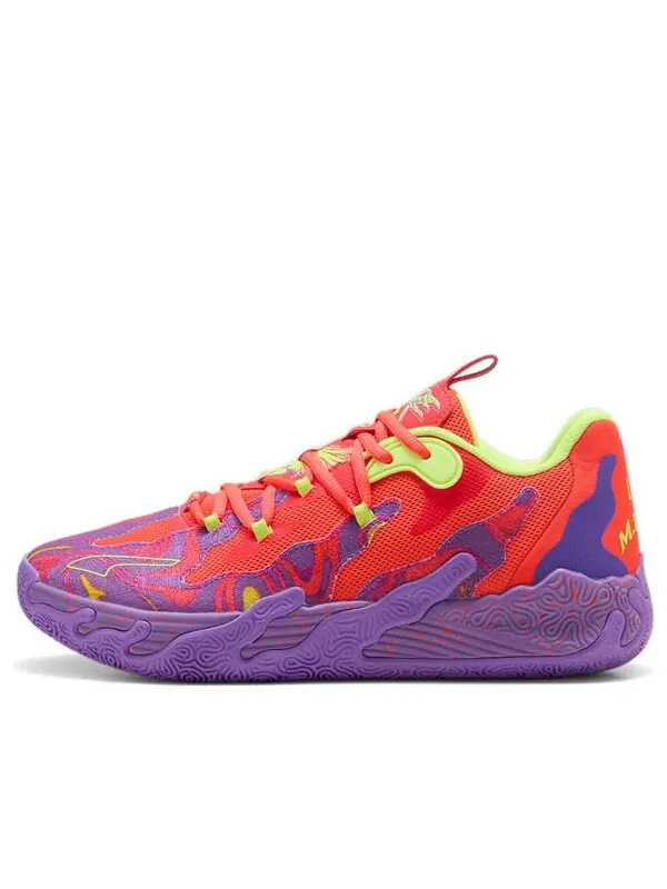 Кроссовки mb.03 lo 'lava' Puma — изображение 1 из 4, фиолетовый/красный