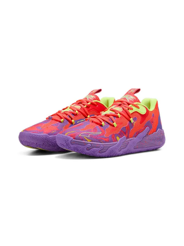 Кроссовки mb.03 lo 'lava' Puma — изображение 3 из 4, фиолетовый/красный