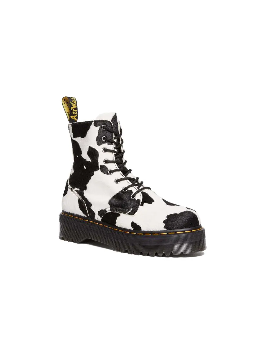Ботинки Dr. Martens Jadon с принтом коровы — изображение 2 из 4, белый