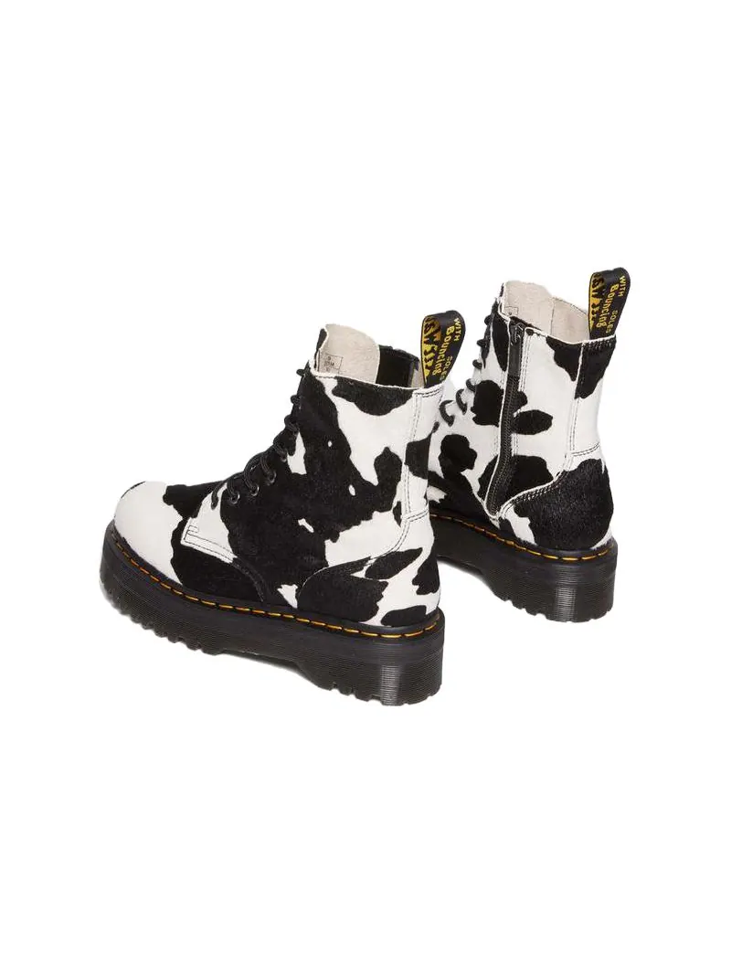 Ботинки Dr. Martens Jadon с принтом коровы — изображение 3 из 4, белый