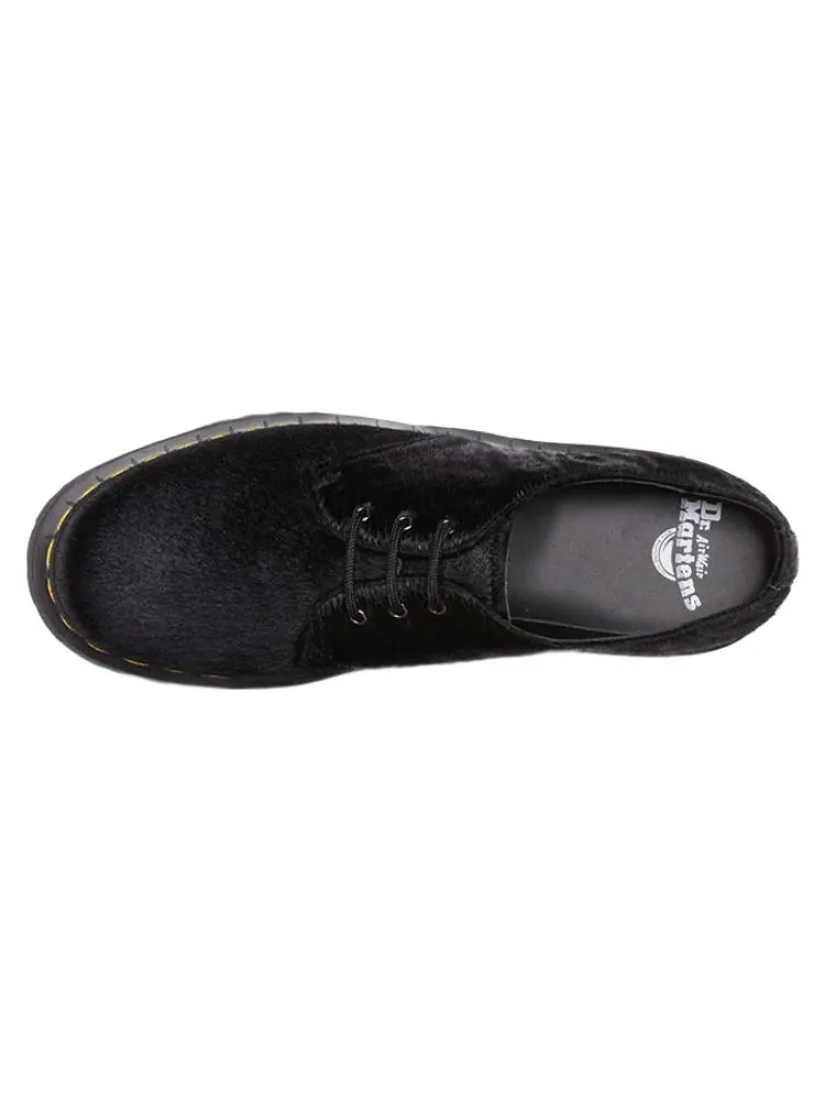 Кроссовки Dr. Martens 1461 Black Hair On Платформа Черные — изображение 3 из 4, черный