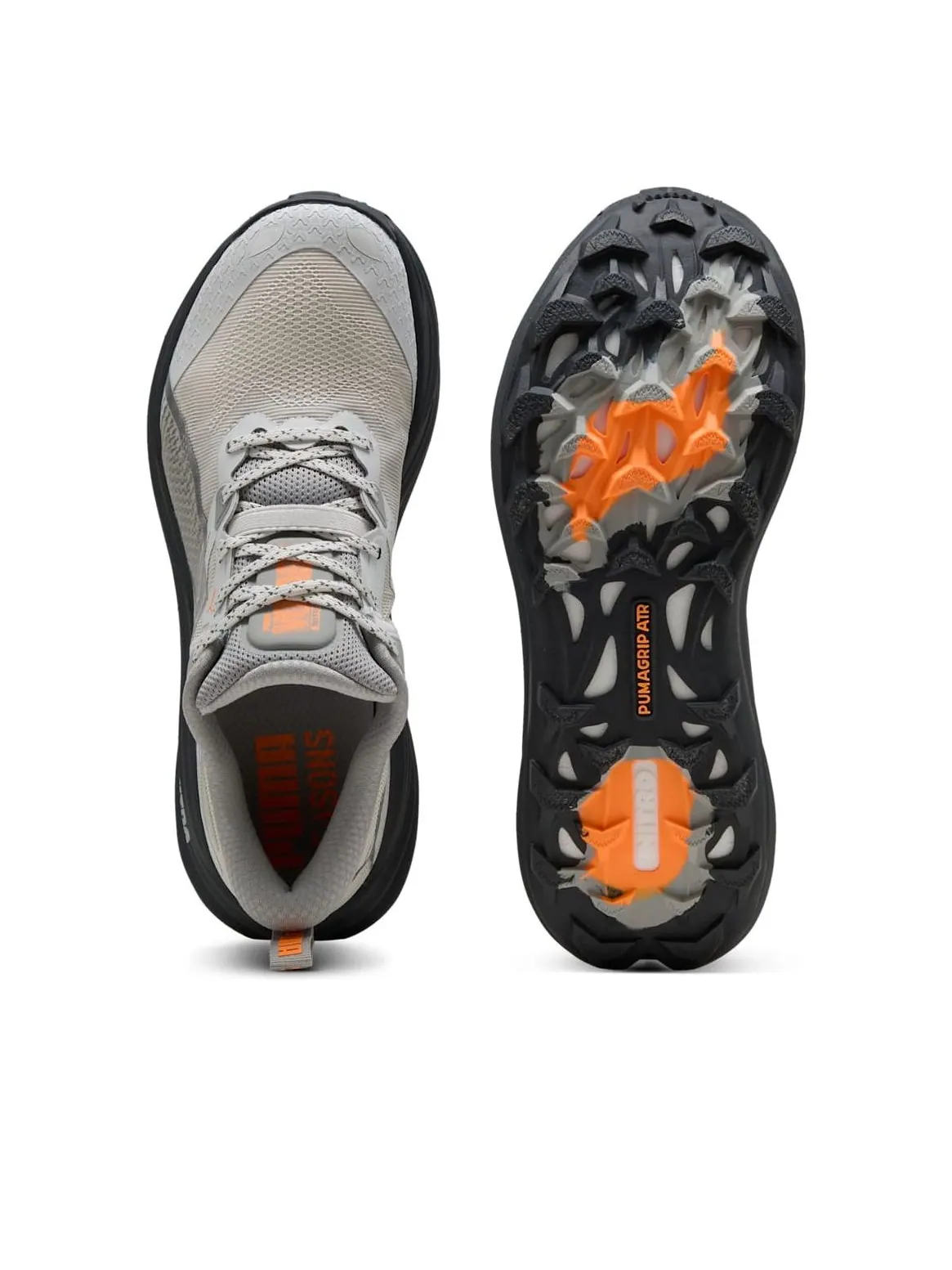 Кроссовки PUMA Voyage Nitro 4 'Feather Dusky Gray Heat Fire' — изображение 5 из 6, серый