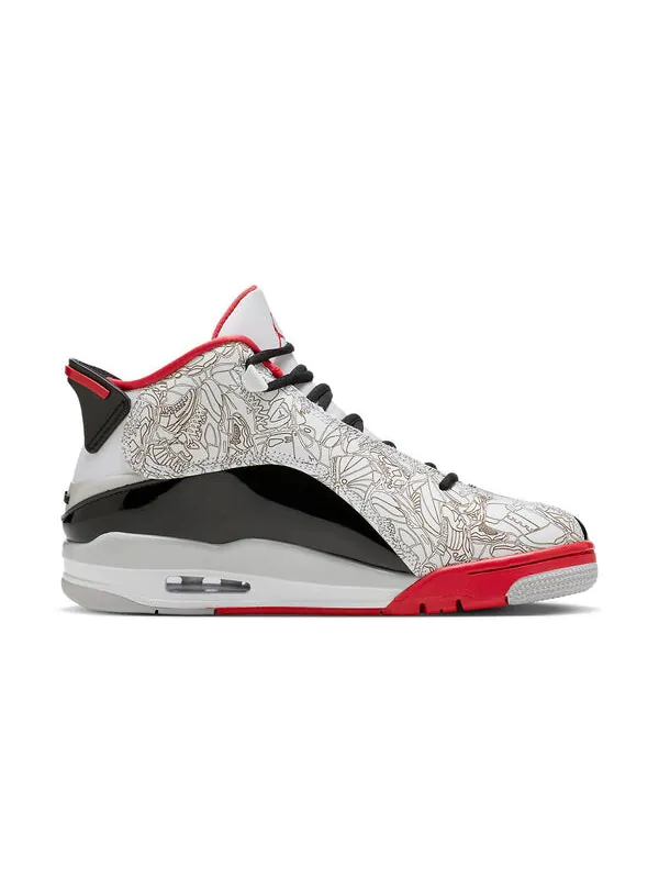 Кроссовки dub zero Air Jordan — изображение 2 из 4, белый/черный/красный