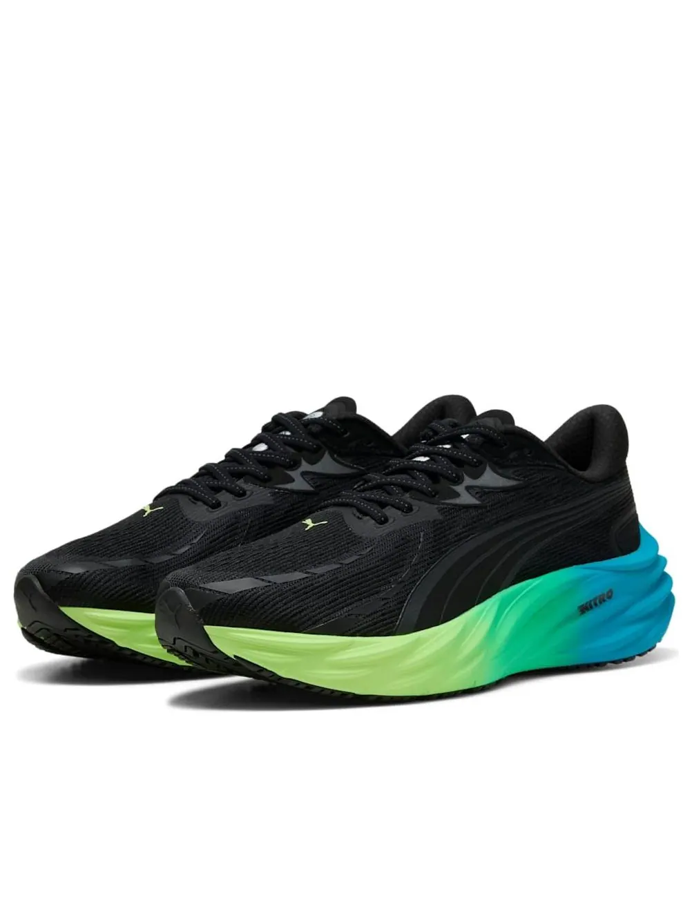 Кроссовки PUMA Velocity Nitro 4 'Puma Black Speed Blue' — изображение 2 из 6, черный