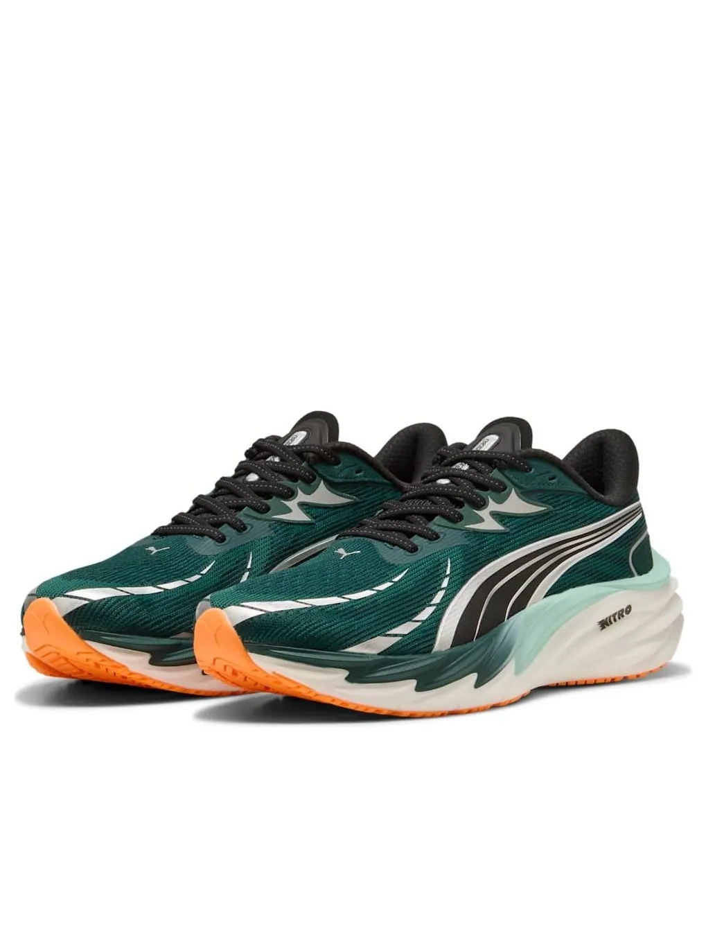 Кроссовки PUMA Velocity Nitro 4 'Green Terrain Heat Fire' — изображение 6 из 6, зеленый
