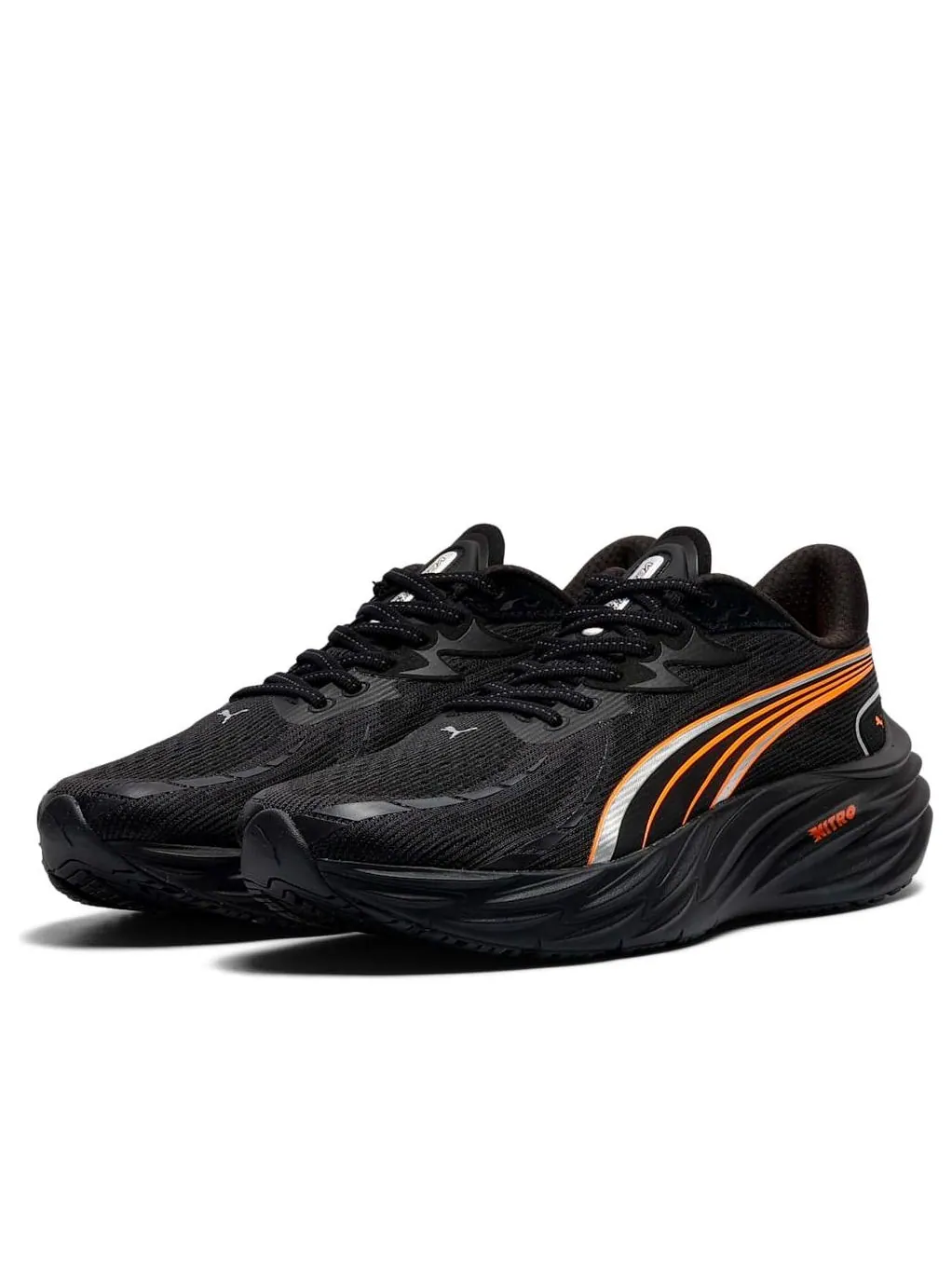 Кроссовки PUMA Velocity Nitro 4 'Puma Black Heat Fire' — изображение 2 из 6, черный