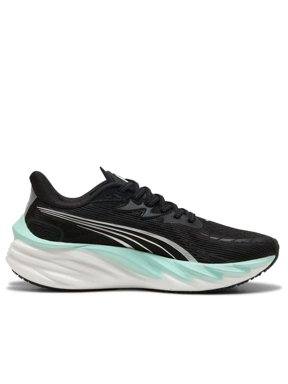 Кроссовки (WMNS) PUMA Velocity Nitro 4 'Black Mint Blue' — изображение 2 из 6, черный