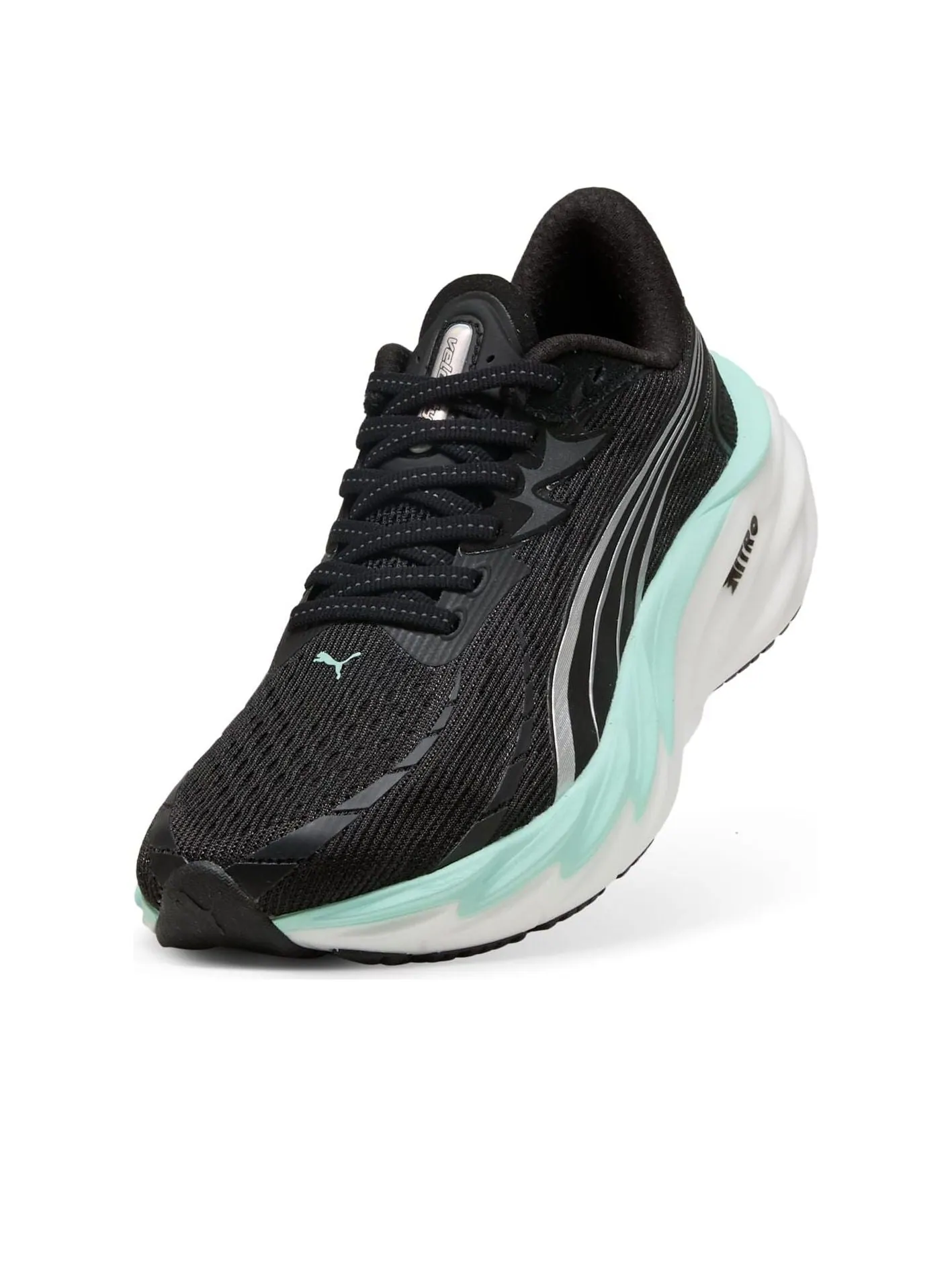 Кроссовки (WMNS) PUMA Velocity Nitro 4 'Black Mint Blue' — изображение 3 из 6, черный