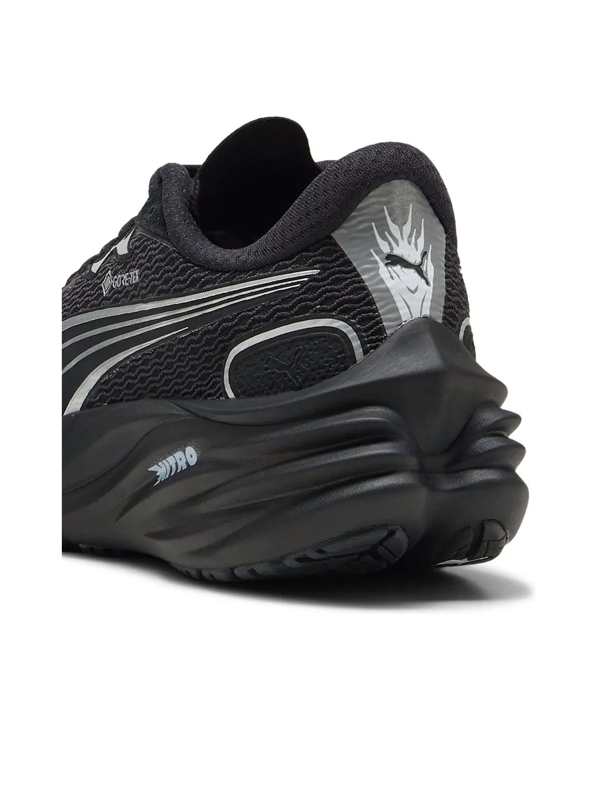 Кроссовки (WMNS) PUMA Velocity Nitro 4 Gore-Tex 'Black Silver' — изображение 4 из 6, черный