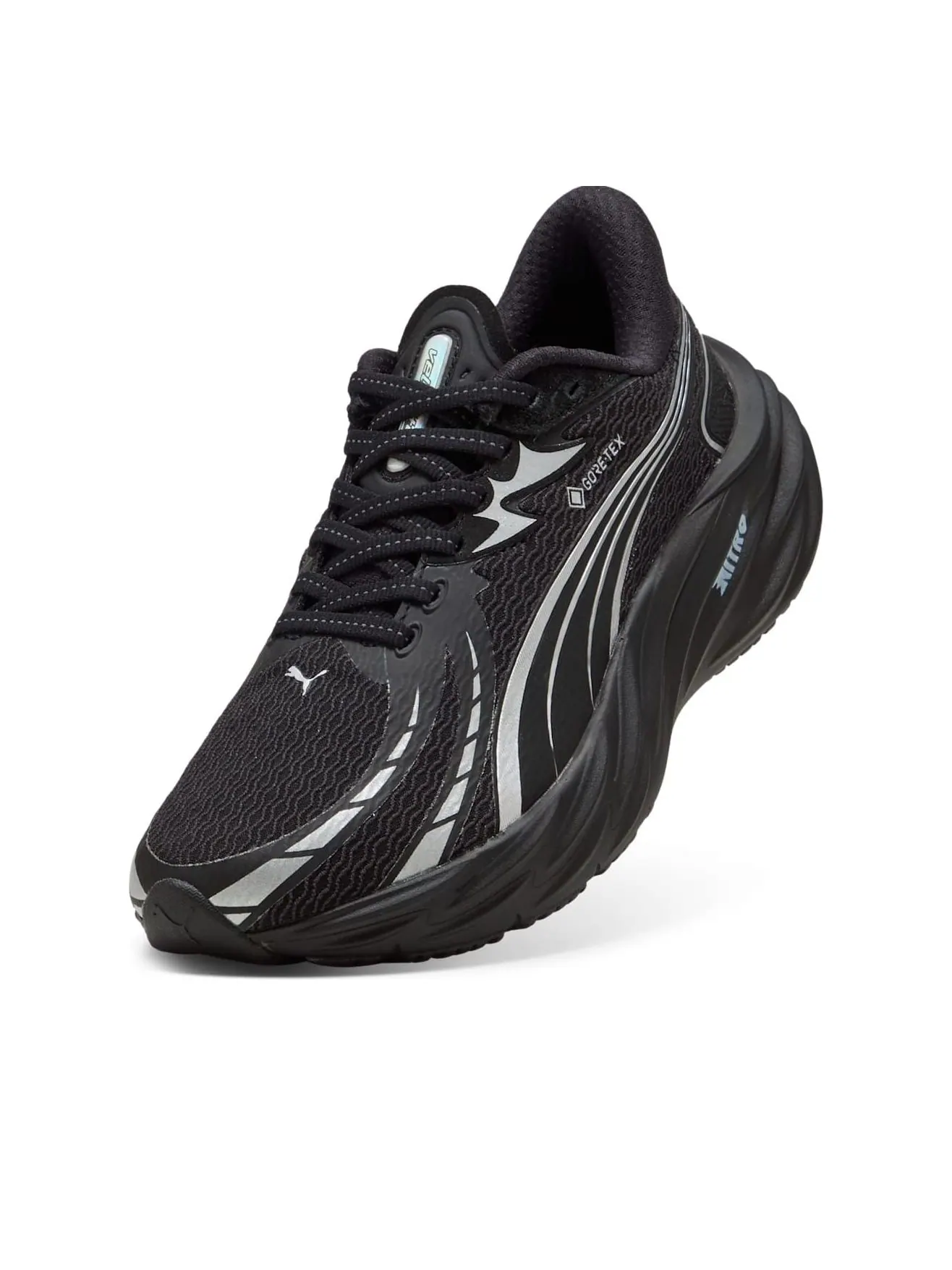 Кроссовки (WMNS) PUMA Velocity Nitro 4 Gore-Tex 'Black Silver' — изображение 5 из 6, черный