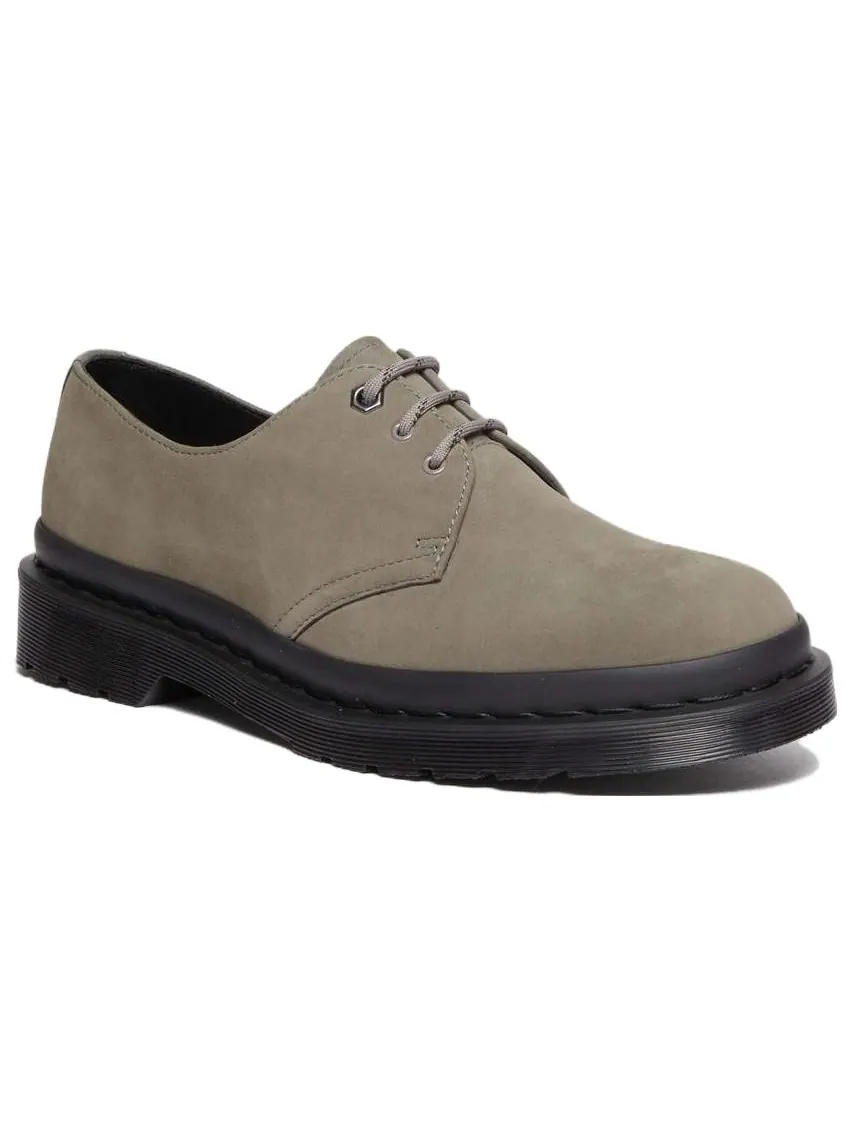 Кроссовки Dr. Martens 1461 Waterproof Nubuck 3-Eye, водонепроницаемые — изображение 2 из 5, серый