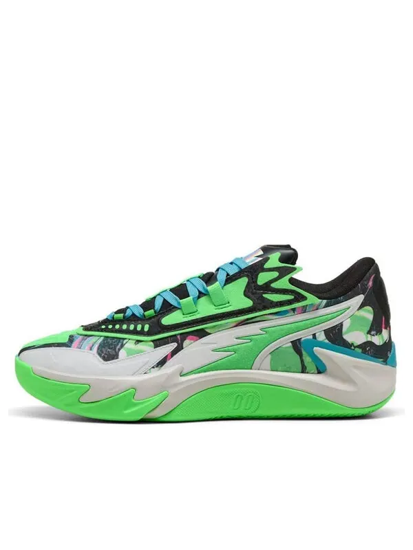 Кроссовки x nba 2k scoot zero ii 'mismatched' Puma — изображение 1 из 4, яркий голубой/серый