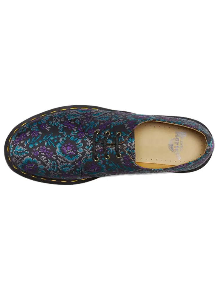 Кроссовки Dr. Martens 1461 Floral Jacquard Oxford Shoes — изображение 3 из 4, черный
