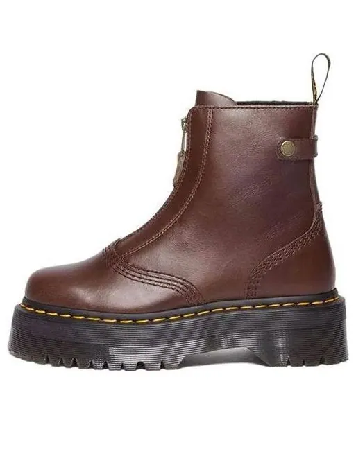 Ботинки Dr.Martens Jetta на молнии на платформе — изображение 1 из 4, коричневый