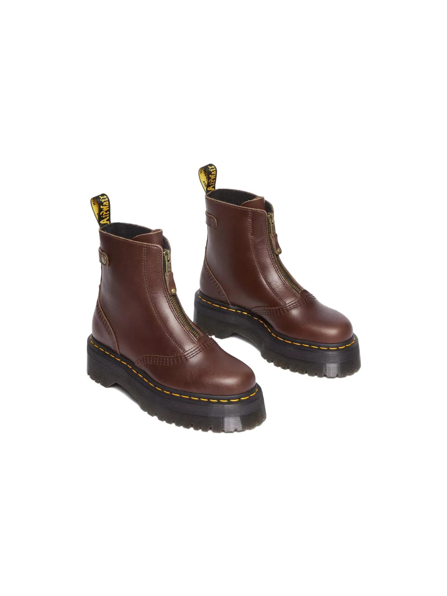 Ботинки Dr.Martens Jetta на молнии на платформе — изображение 3 из 4, коричневый