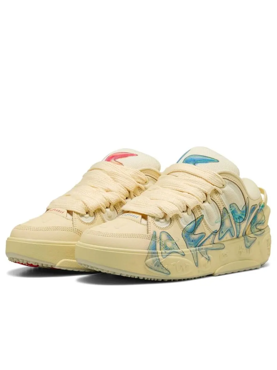 Кроссовки PUMA LaMelo Ball La France 'Airbrush' — изображение 3 из 6, бежевый