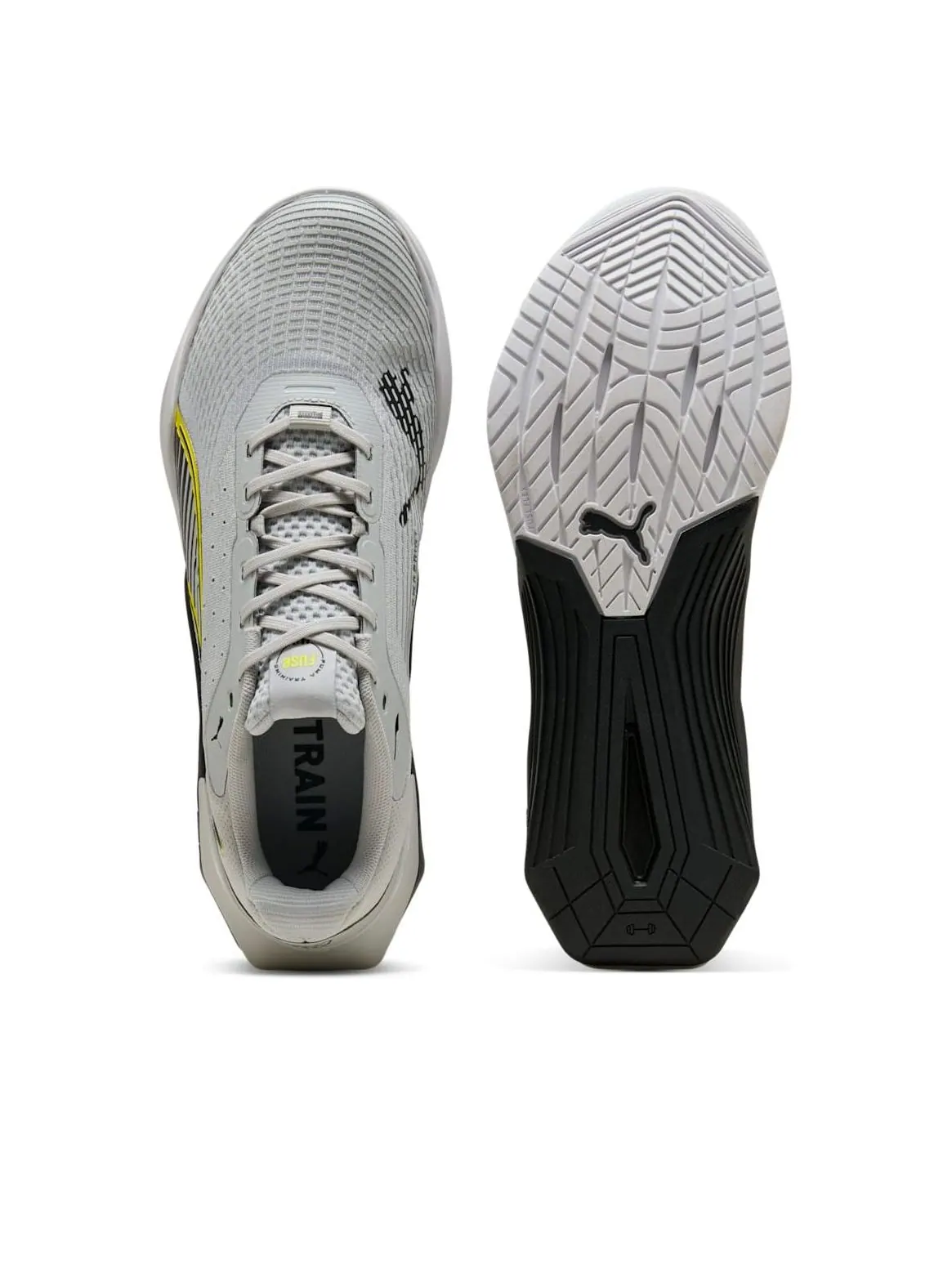 Puma Fuse 4.0 'Cool Light Gray Black Lime' — изображение 5 из 6, светлый серый/черный