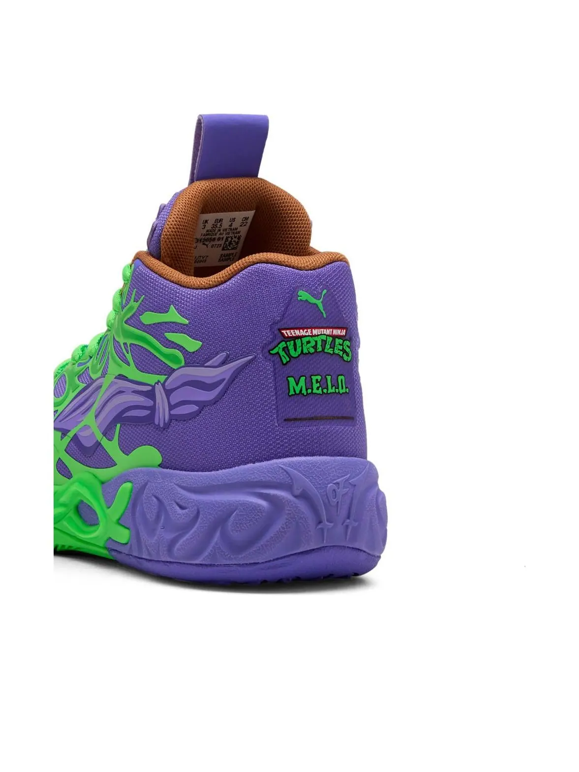 (GS) Puma x Черепашки-ниндзя Ламело Болл MB.04 'Рафаэль и Донателло' — изображение 4 из 6, зеленый/красный/темный
