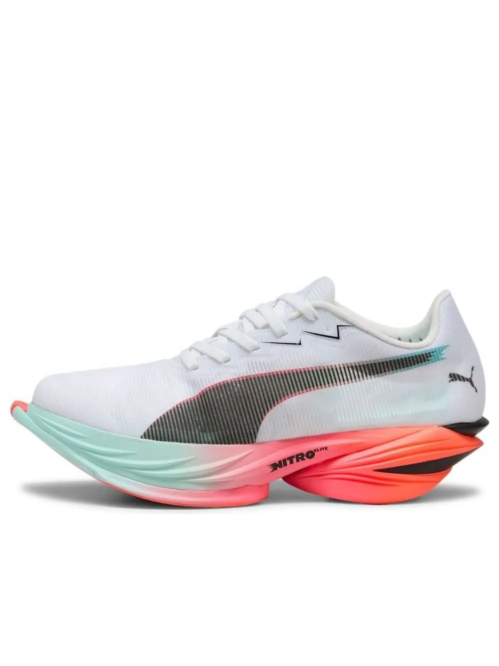 Кроссовки (WMNS) PUMA Fast-R Nitro Elite 3 'White Glowing Red Mint' — изображение 1 из 6, белый