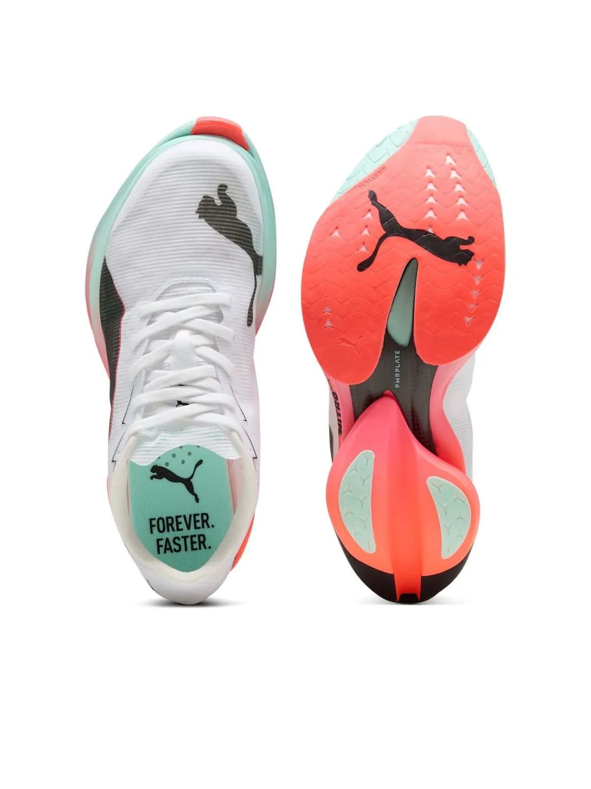Кроссовки (WMNS) PUMA Fast-R Nitro Elite 3 'White Glowing Red Mint' — изображение 4 из 6, белый