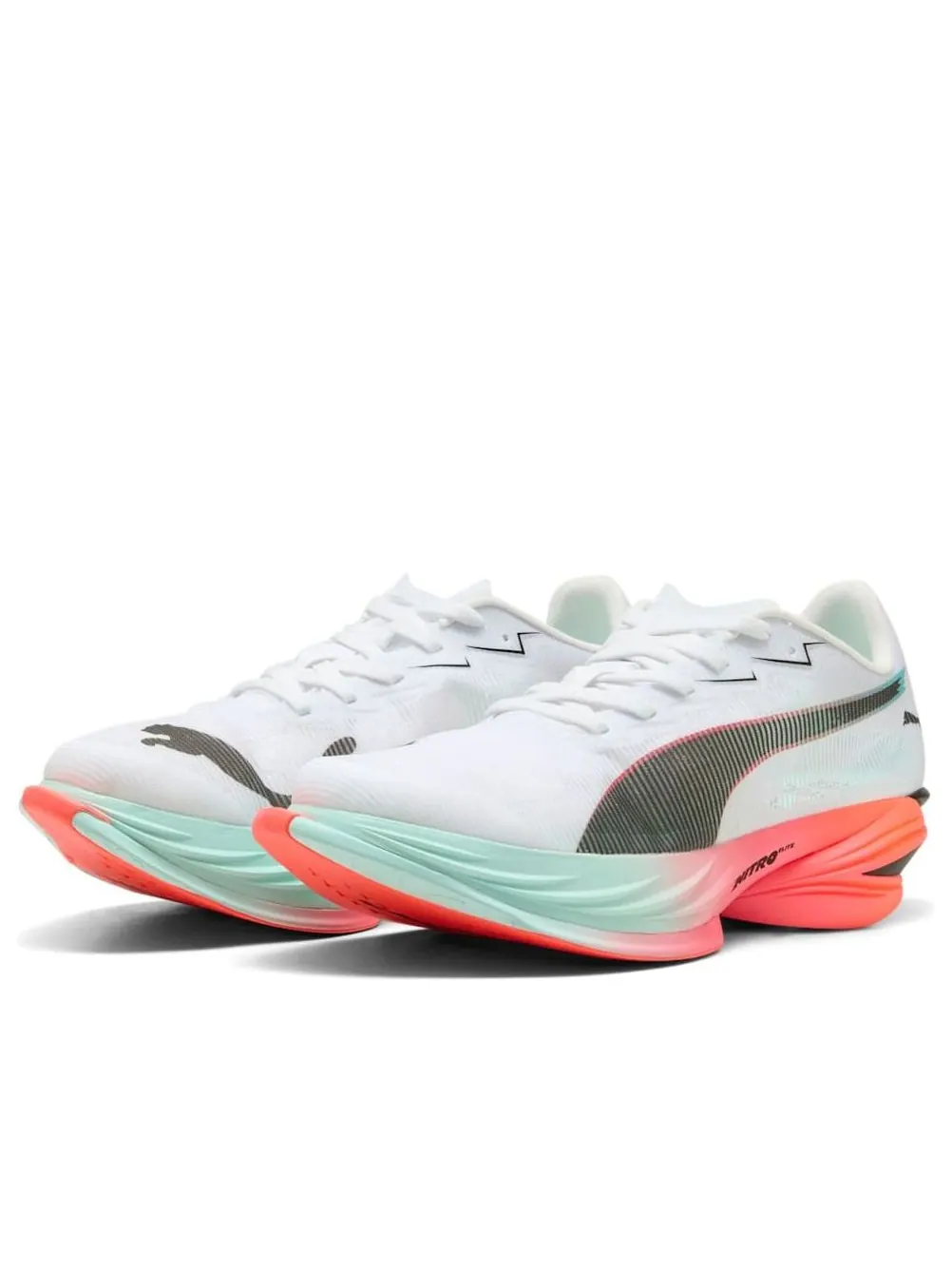 Кроссовки (WMNS) PUMA Fast-R Nitro Elite 3 'White Glowing Red Mint' — изображение 6 из 6, белый