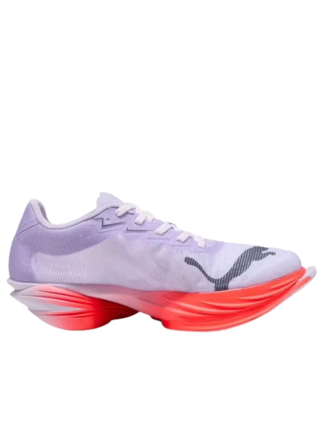 Женские кроссовки для бега с шнуровкой PUMA Fast-R Light Lavender Inky Depths Ultra Red — изображение 4 из 5, фиолетовый