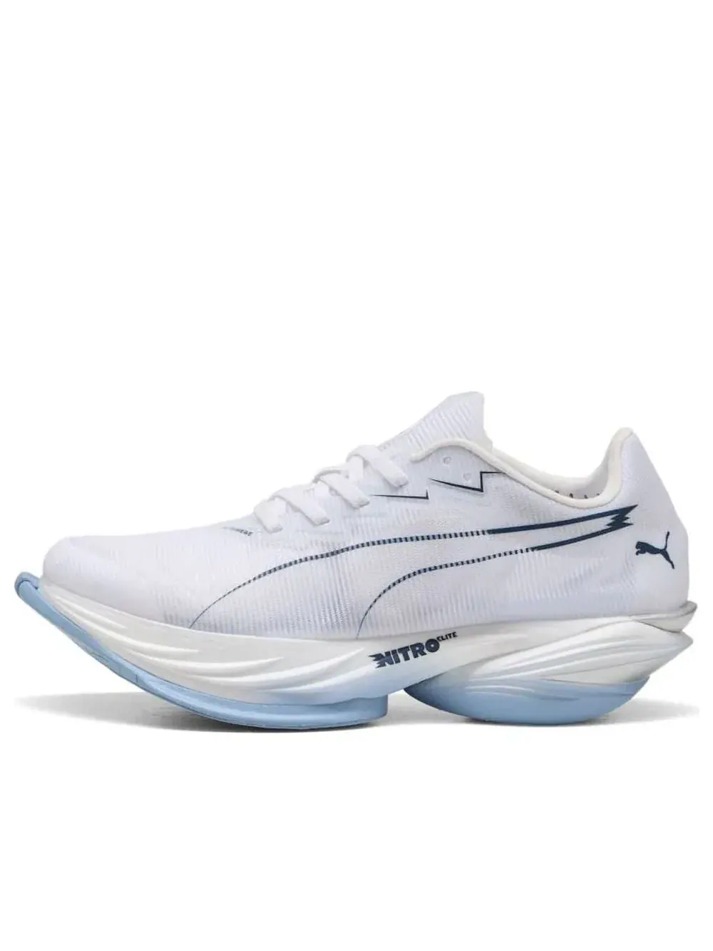 Кроссовки PUMA Fast-R Nitro Elite 3 'White Chambray Blue' 312061-11 — изображение 1 из 6, белый